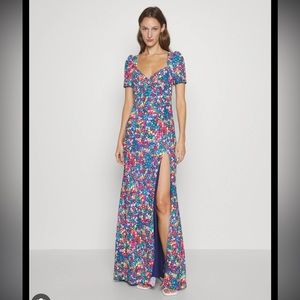 STAUD Dress | Lea Rainbow Floral Maxi Dress